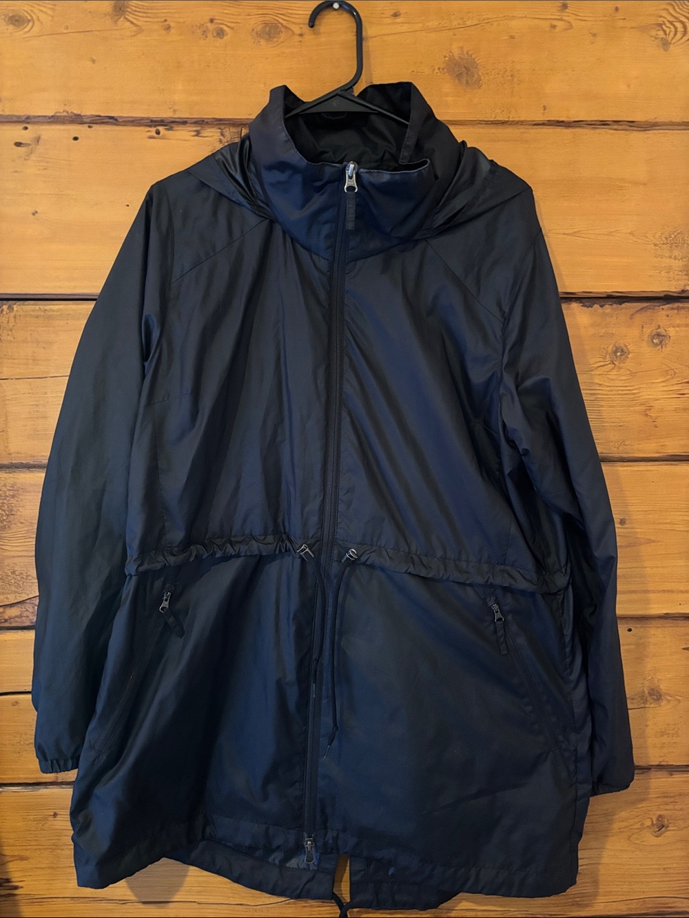 Columbia Navy Hooded Women's Windbreaker Jacket